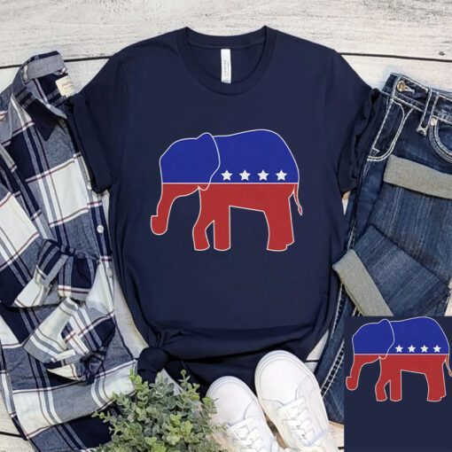 Navy Elephant Shirt