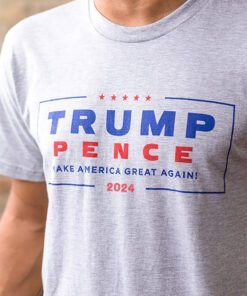 Official Trump-Pence 2024 Tees- Grey