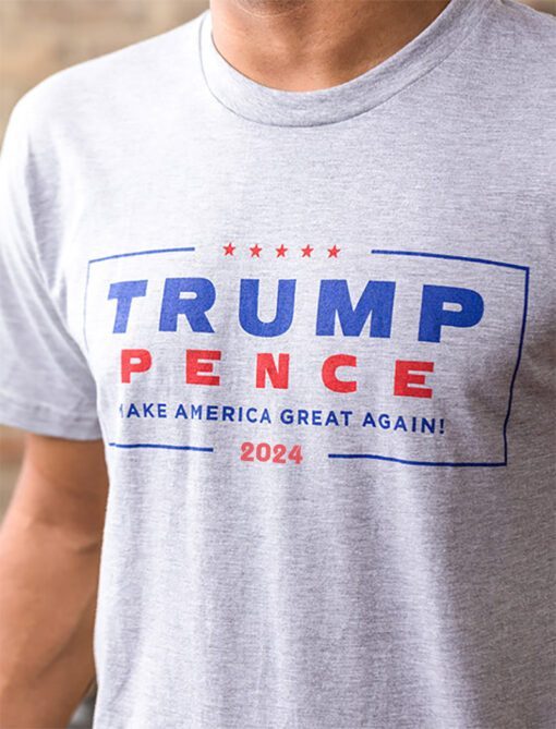 Official Trump-Pence 2024 Tees- Grey