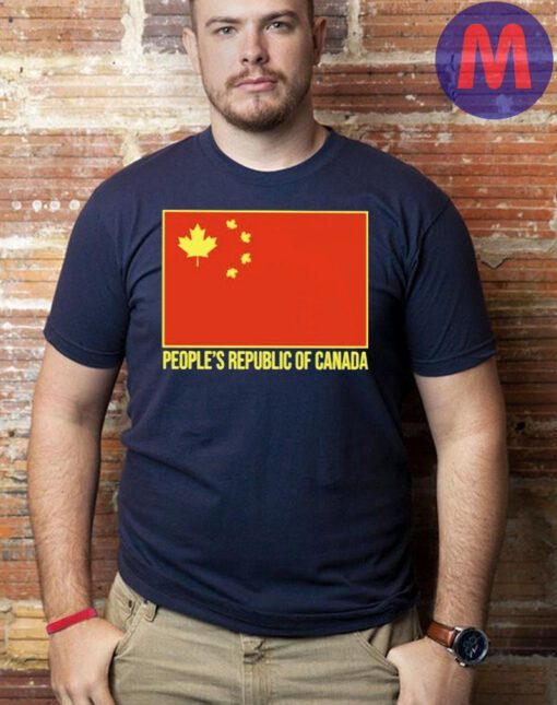 People’s republic of canada chinese flag shirt