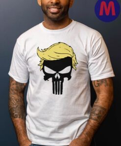 Punisher Trump White Cotton T-Shirt