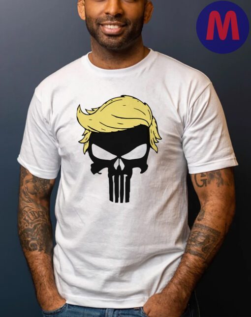 Punisher Trump White Cotton T-Shirt