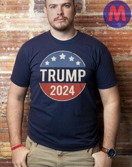 Round trump 2024 Stars and Stripes T-Shirt