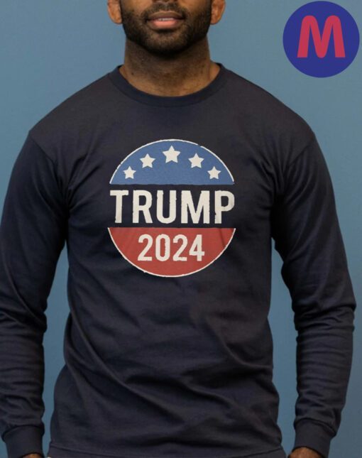 Round trump 2024 Stars and Stripes T-Shirts