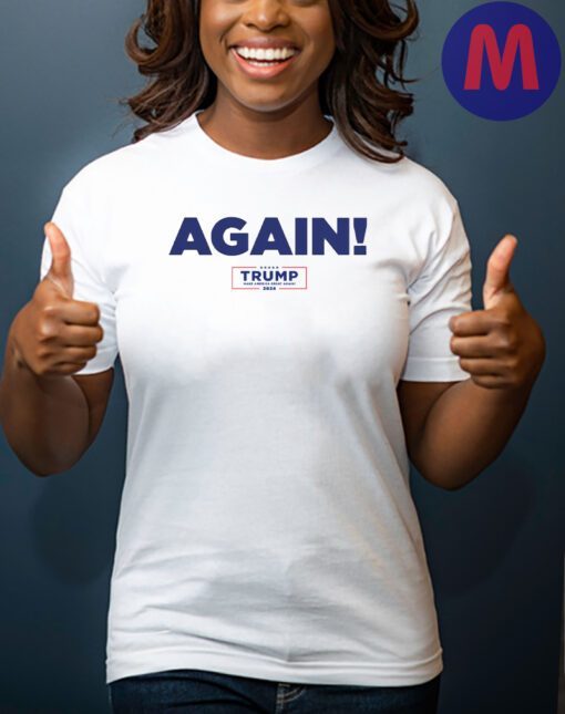 Trump 2024 Again Cotton T-Shirts