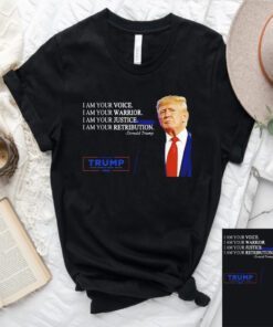 Trump 2024 I am your voice I am your warrior make America great again shirt