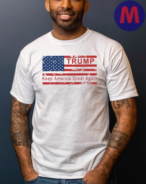 Trump American Flag Shirt, Keep America Great Again T-shirts