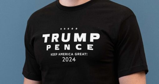 Trump-Pence 2024 T-Shirts - Black