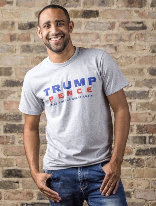 Trump-Pence Make America Great Again Tee - Grey