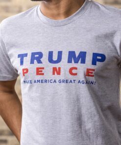 Trump-Pence Make America Great Again Tees - Grey