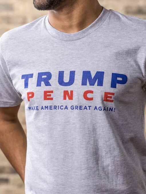 Trump-Pence Make America Great Again Tees - Grey