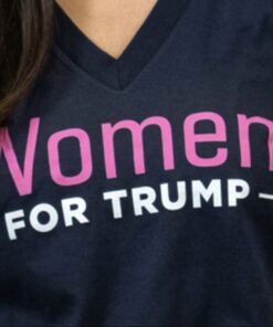 Women for Trump V-Neck Tee - Navy