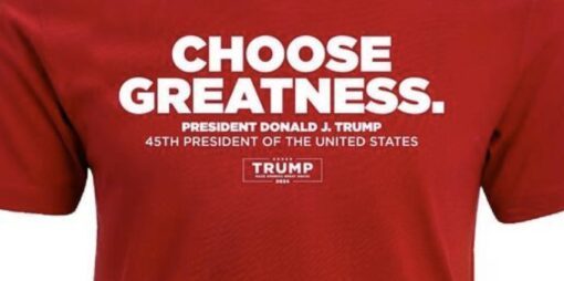 Choose Greatness Cotton T-Shirt trum 2024