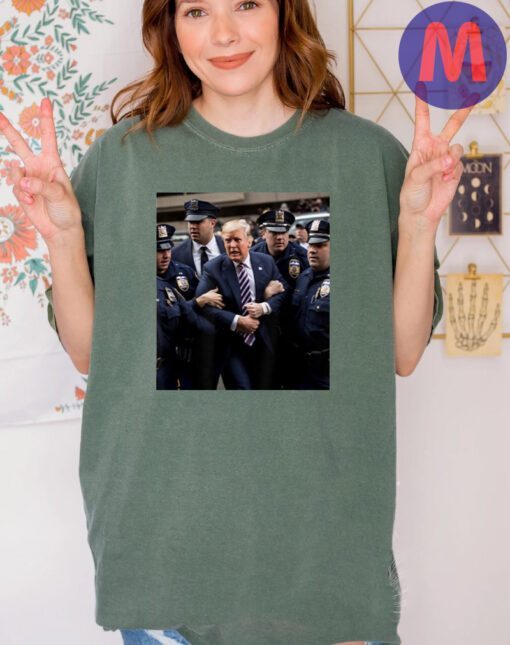 Donald Trump Getting Arrested Meme T-Shirts