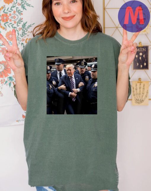 Donald Trump Getting Arrested Meme T-Shirts