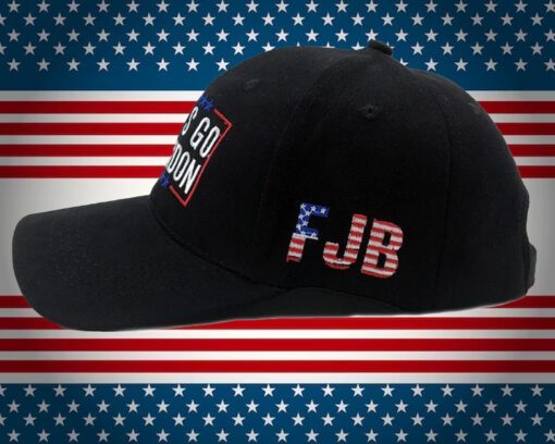 Embroidered FJB Let's Go Brandon Baseball Cap Adjustable Dad Hat black