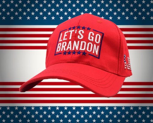Embroidered FJB Let's Go Brandon Baseball Cap Adjustable Dad Hat red
