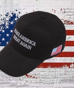 Embroidered MAGA Make America Great Again Baseball Cap Adjustable Dad Hat black