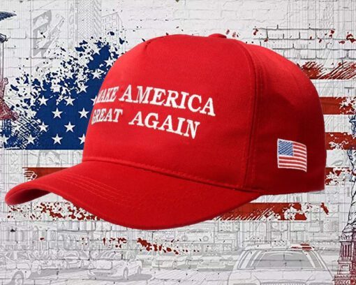 Embroidered MAGA Make America Great Again Baseball Cap Adjustable Dad Hat red