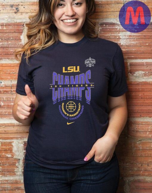 LSU Tigers 2023 NCAA Women’s Basketball National Champions Locker Room T-Shirt