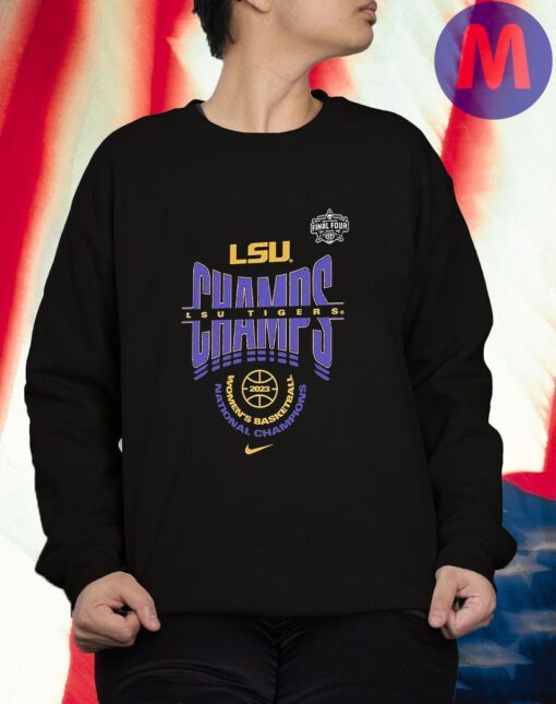 LSU Tigers 2023 NCAA Women’s Basketball National Champions Locker Room T-Shirts