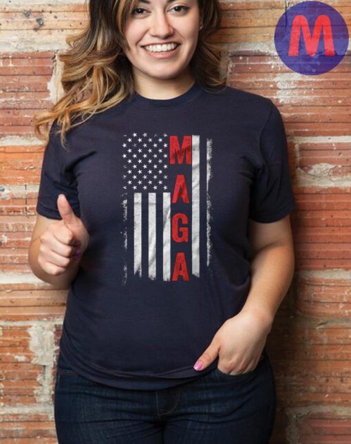 MAGA Flag Donald Trump 2024 Election T-shirt