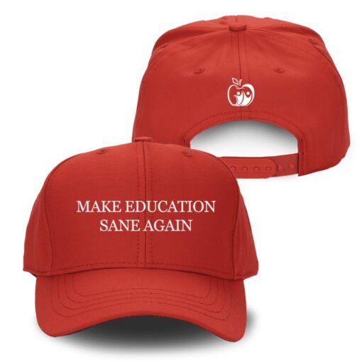 Make Education Sane Again Red Structured Adjustable Hat