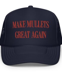 Make Mullets Great Again trucker hat black