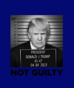 Official Trump Mugshot Navy Cotton T-Shirts