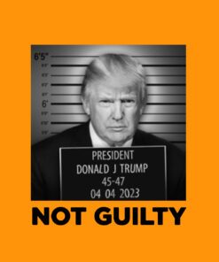 Official Trump Mugshot Orange Cotton T-Shirts