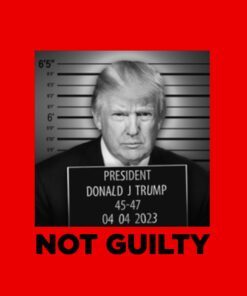 Official Trump Mugshot Red Cotton T-Shirts