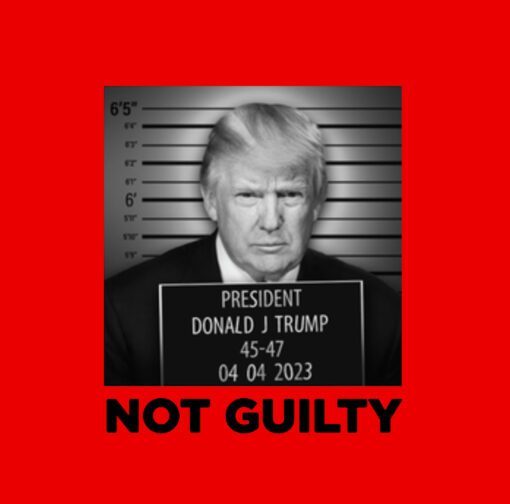 Official Trump Mugshot Red Cotton T-Shirts