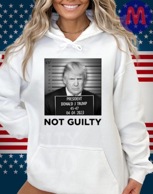 Official Trump Mugshot White Hoodie T-Shirt