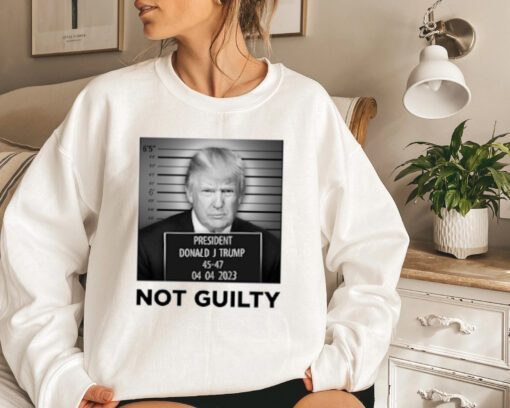 Official Trump Mugshot White Sweatshirts