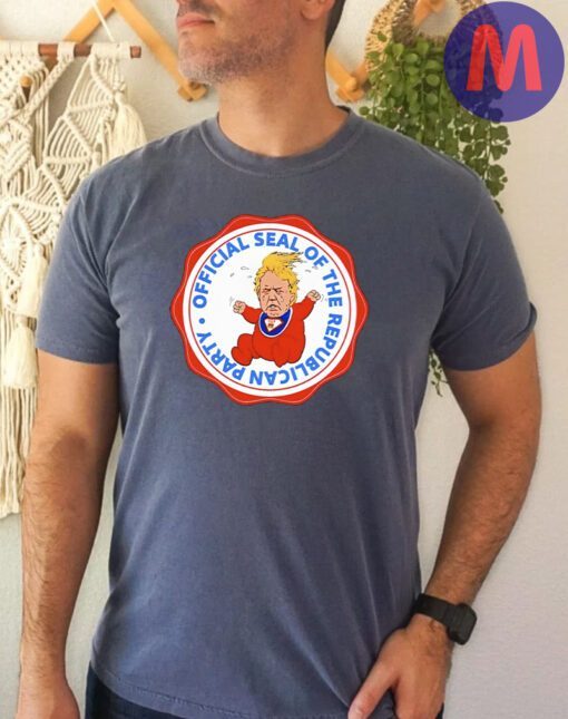 Seal of the republican party Trump baby shirts