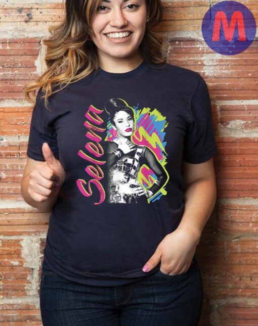 Selena Quintanilla - Selena Colorful Retro T-Shirt