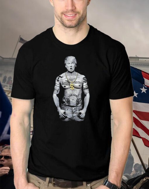 T-shirt with the image of wrestler Trump Shirts