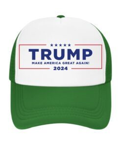 TRUMP Make America Great Again 2024 Trucker Hat Green