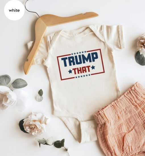 Trump 2024 Baby Kids Tee, Political Republican Bodysuit