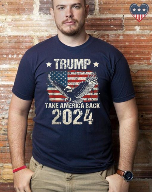 Trump 2024 Flag Take America Back Shirt