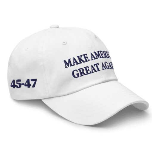 Trump MAGA 47 White Hat cAP ú