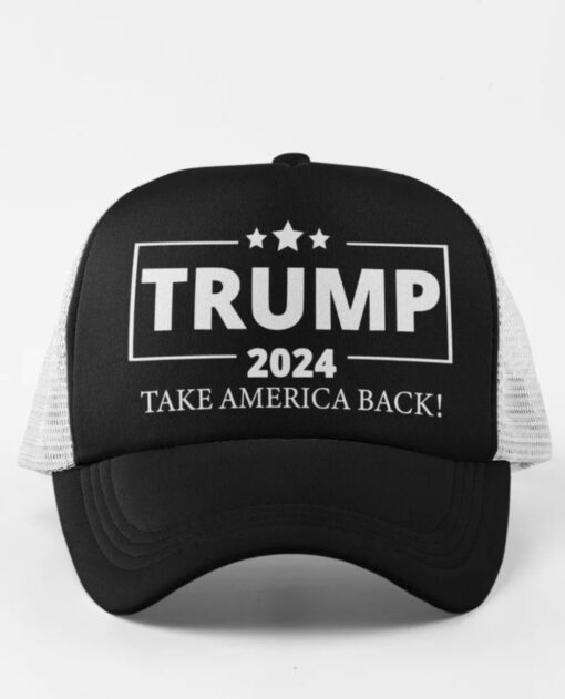 Trump2024 Trucker Hat Make America Great Again Take America Backs