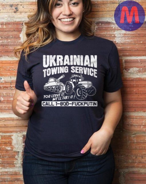 Ukrainian Towing Service Tractor T-shirts