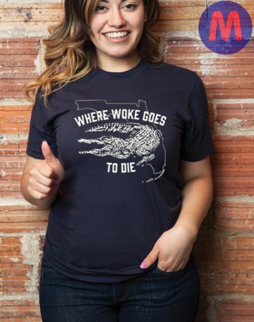 Where Woke Goes to Die Black Cotton T-Shirt