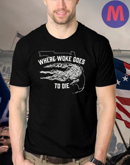 Where Woke Goes to Die Black Cotton T-Shirts