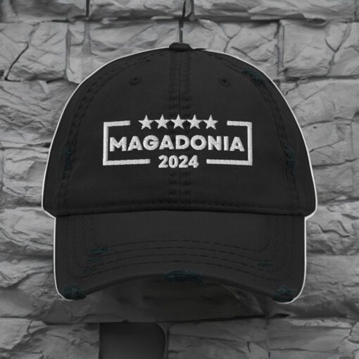 Magadonia 2024, Trump Supporter, Distressed Dad Hats