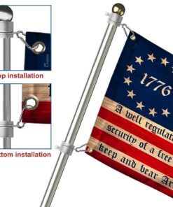 2nd amendment grommet flag a well regulated militia mlh2188gf 3721