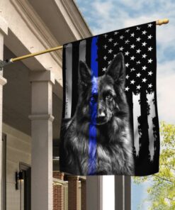 German Shepherd American Flags