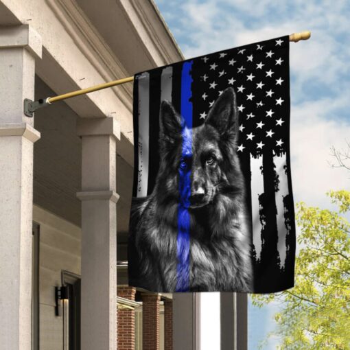 German Shepherd American Flags