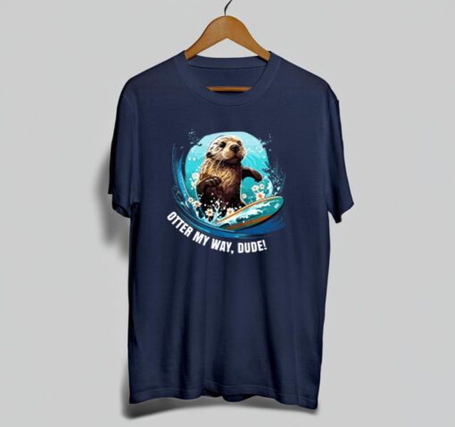 Surfing Otter 841 Otter My Way California Otter T Shirt